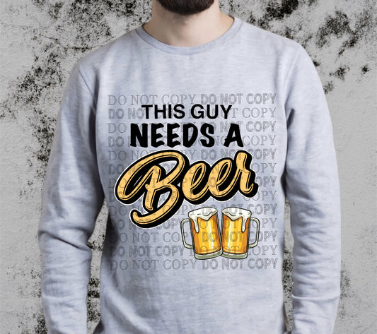 This Guy Needs A Beer, PNG