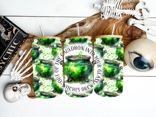 Cauldron Witches Brew 16oz Wrap PNG