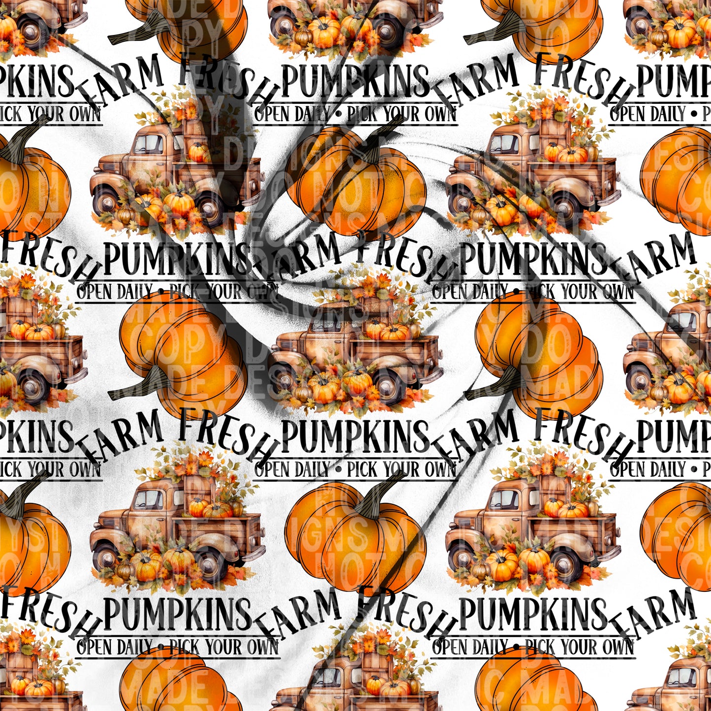 Farm Fresh Pumpkins TRANSPARENT Seamless