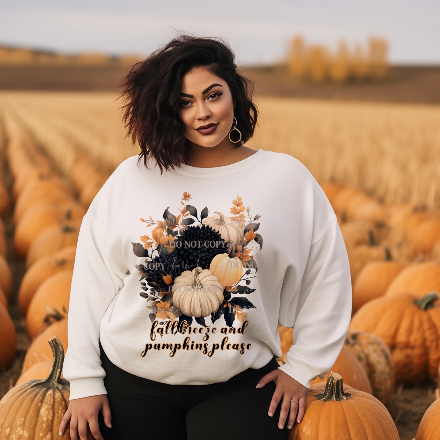 Fall Breeze And Pumpkins Please PNG