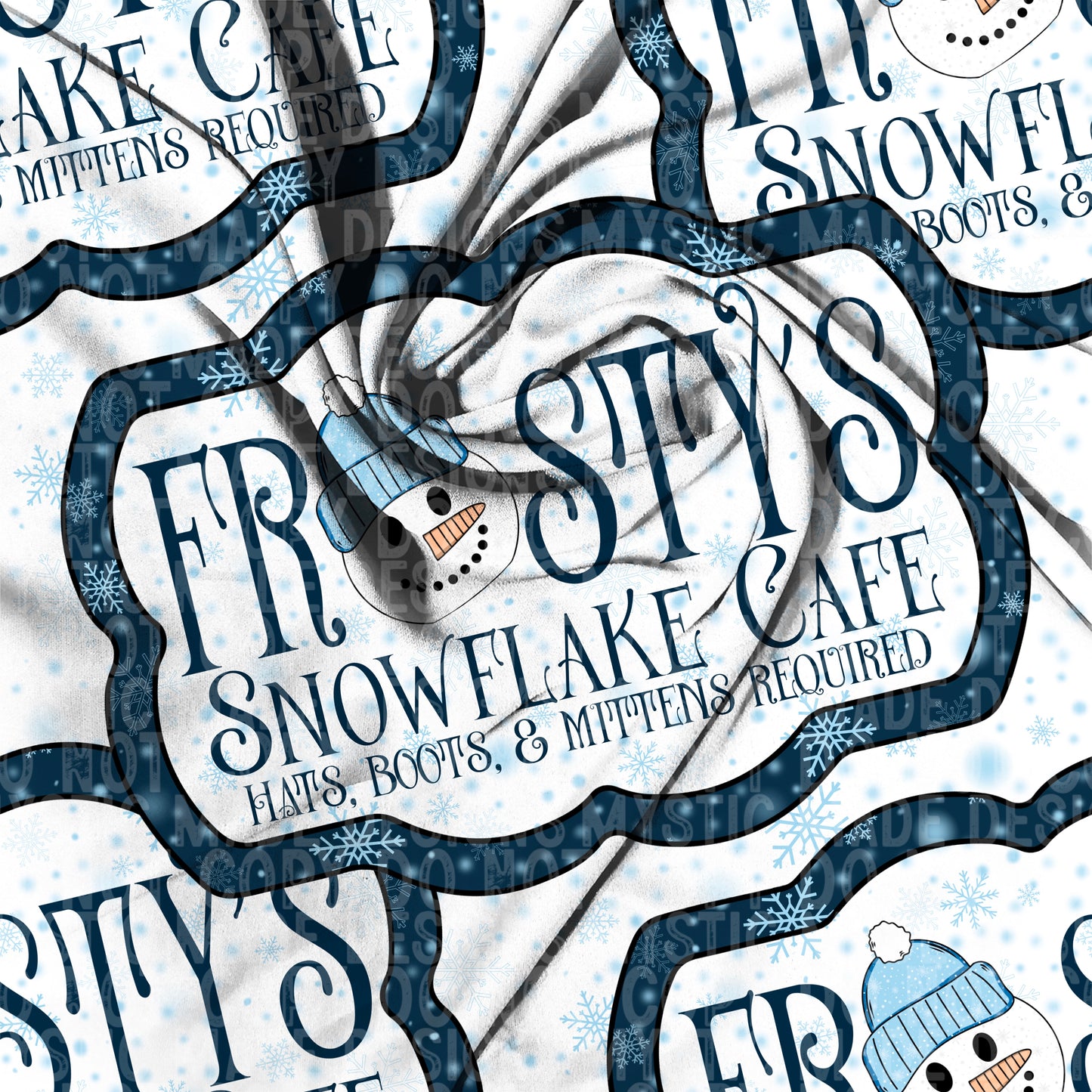 Frosty's Snowflake Cafe TRANSPARENT Seamless