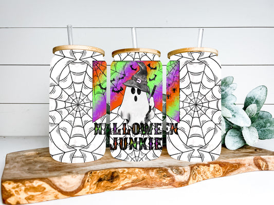 Halloween Junkie TRANSPARENT 16oz Wrap