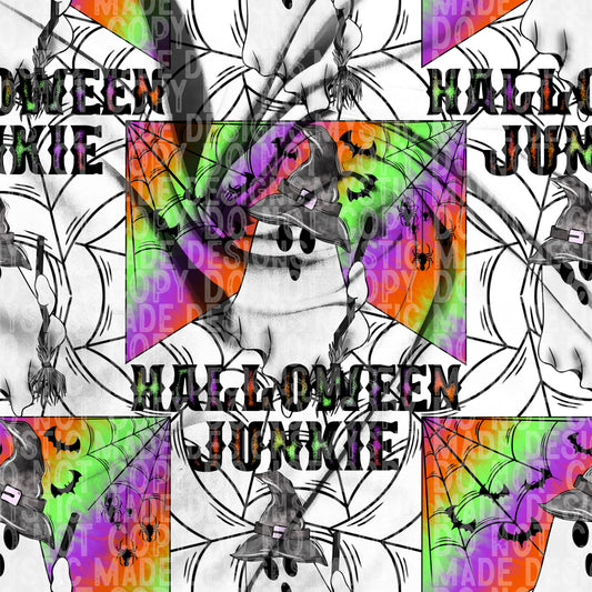 Halloween Junkie TRANSPARENT Seamless