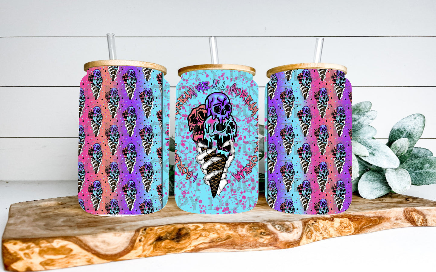 I Scream You Scream 16oz Wrap PNG