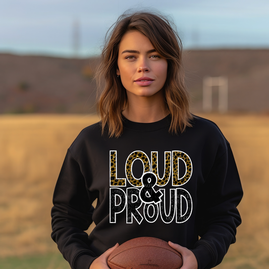 Loud & Proud Black Gold PNG