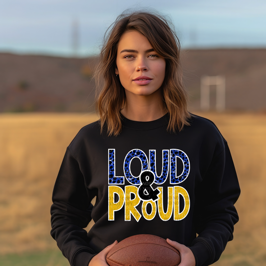 Loud & Proud Navy Yellow Gold PNG