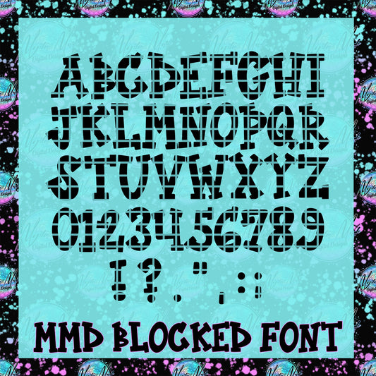MMD Blocked Font