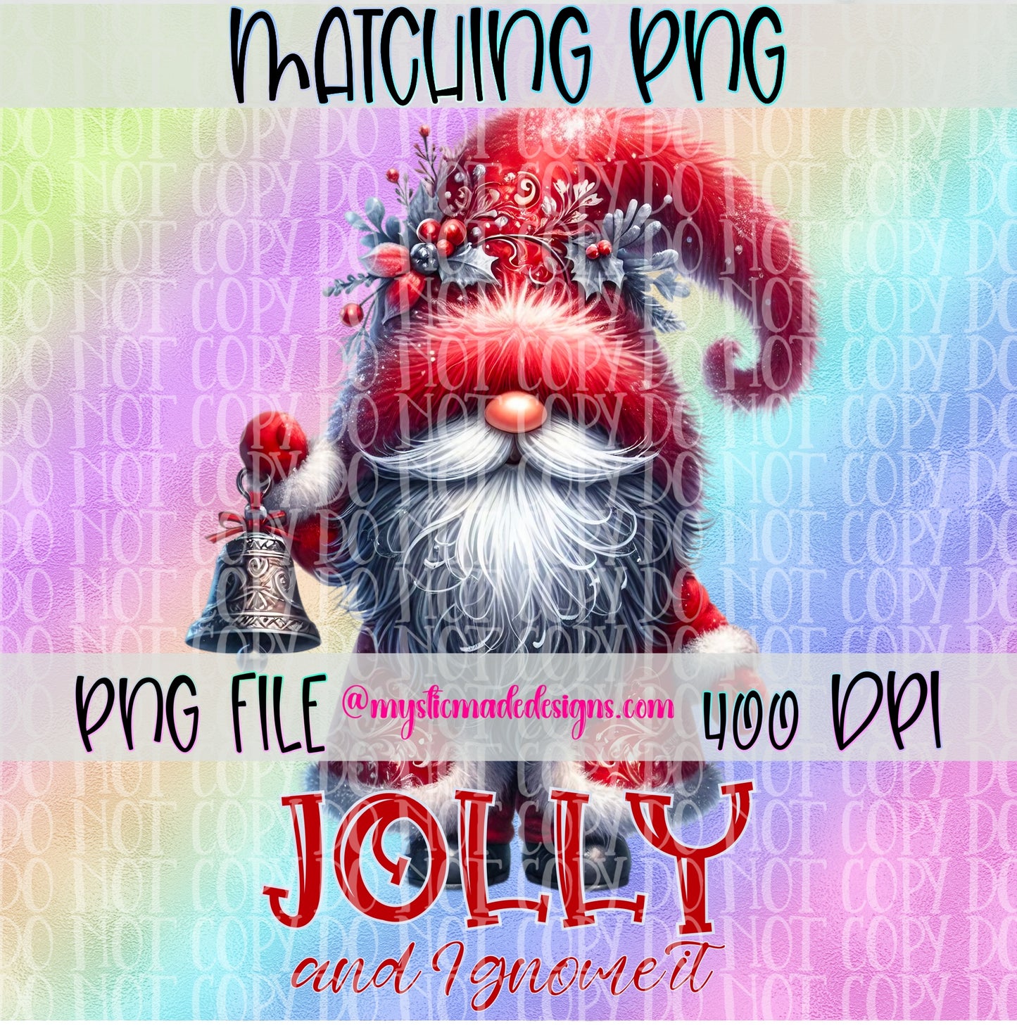 Jolly And I Gnome It TRANSPARENT 16oz Wrap