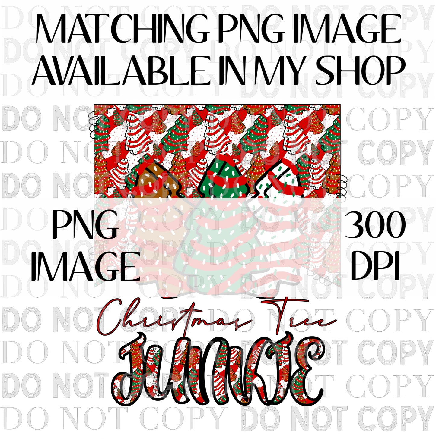 Christmas Tree Junkie TRANSPARENT 16oz Wrap