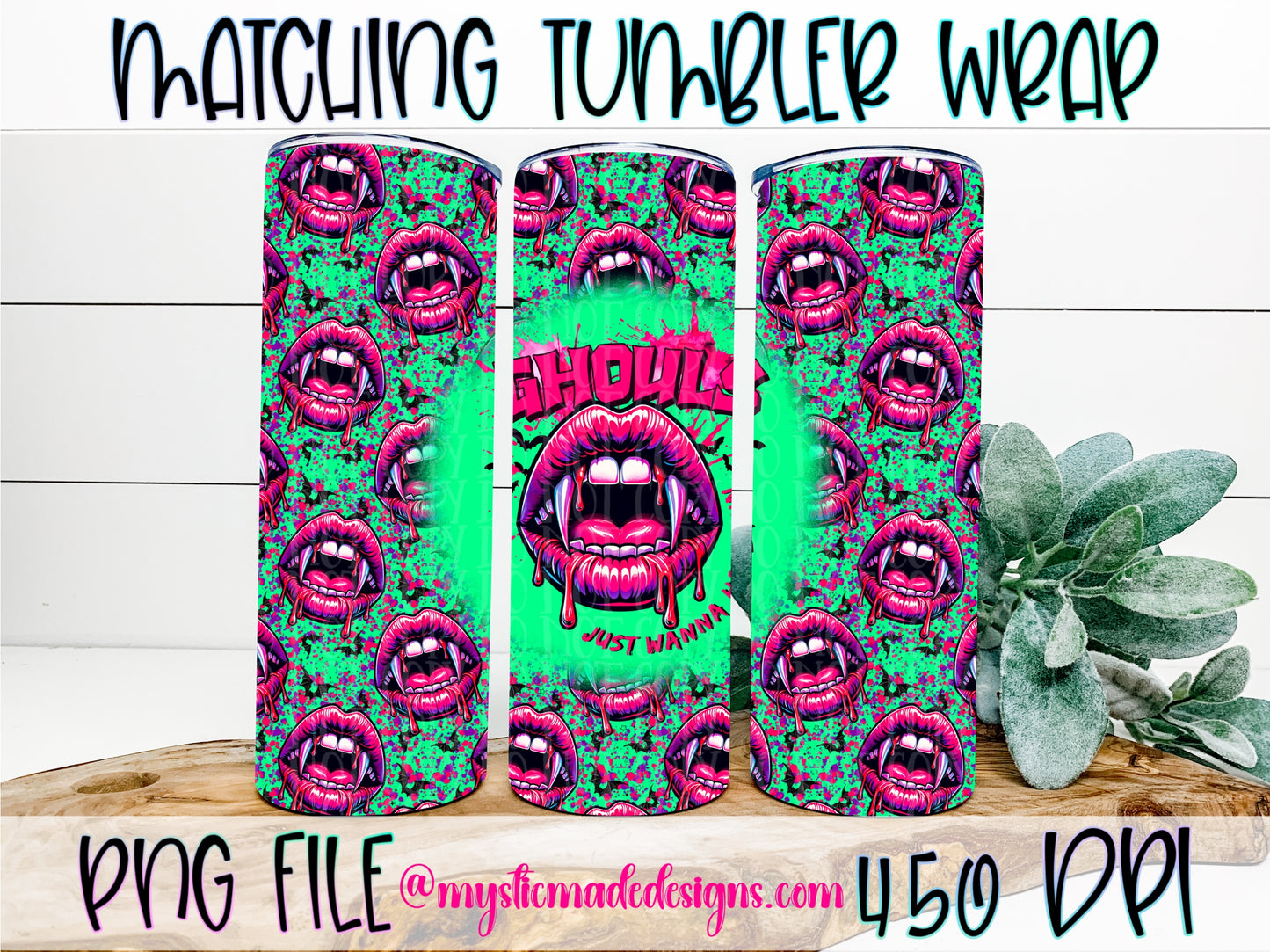 Ghouls Just Wanna Have Fun Burst Wrap