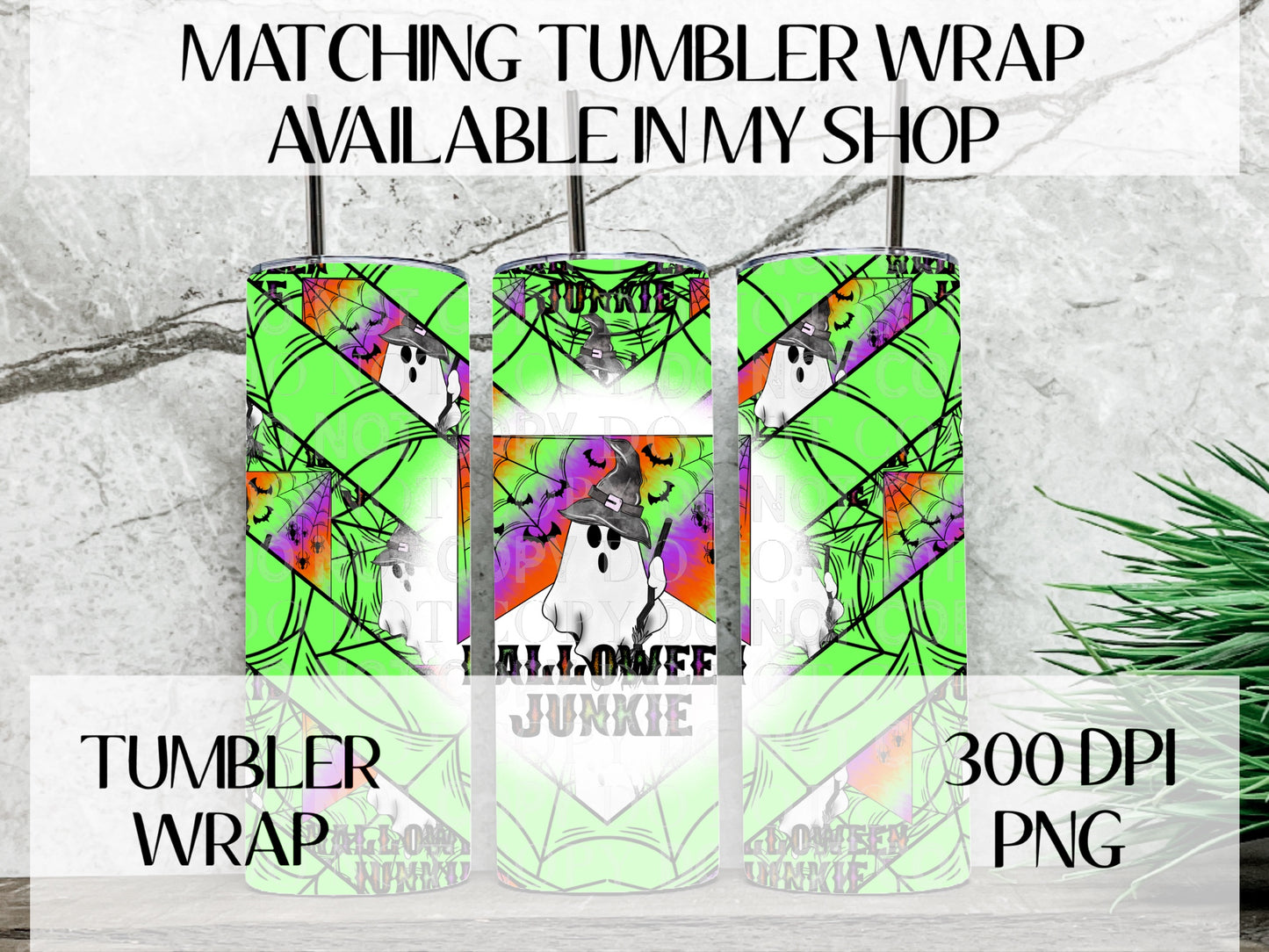 Halloween Junkie TRANSPARENT Seamless