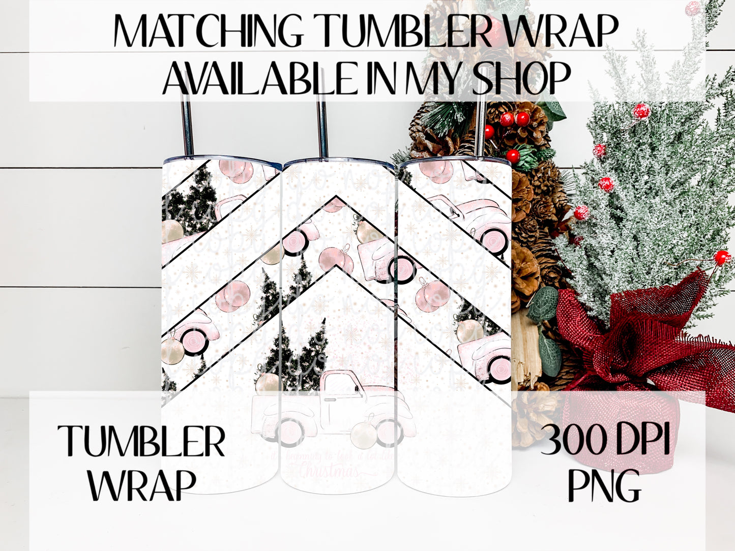 It's Beginning To Look A Lot Like Christmas Geometric Wrap