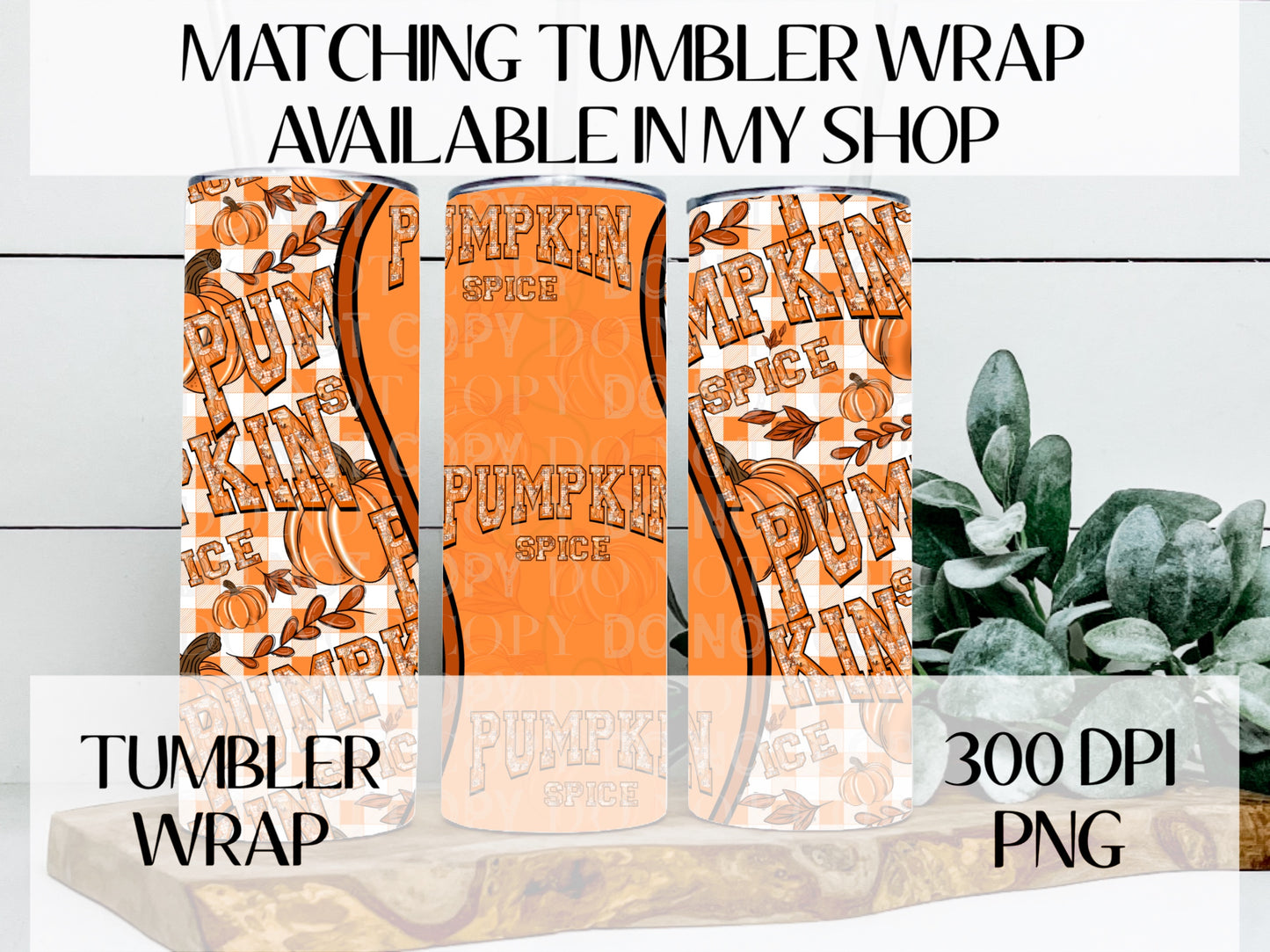 Pumpkin Spice Front & Sleeves PNG