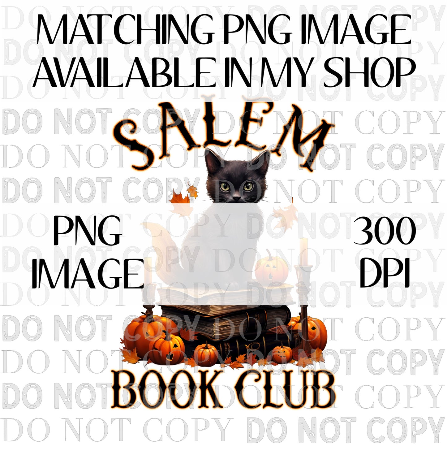 Salem Book Club TRANSPARENT Seamless