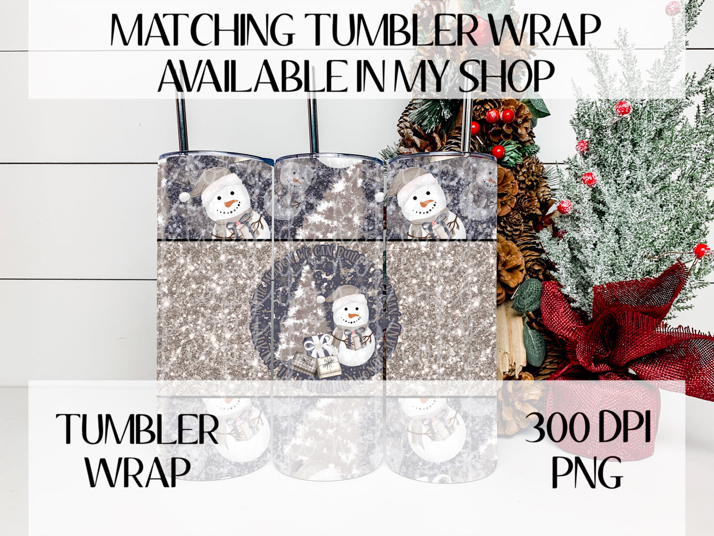 In The Meadow Winter Wonderland Faux Glitter Ombre Wrap