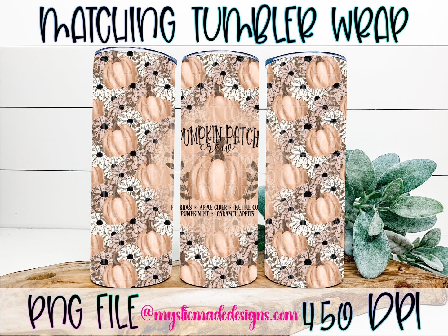 Pumpkin Patch Crew Geometric Wrap