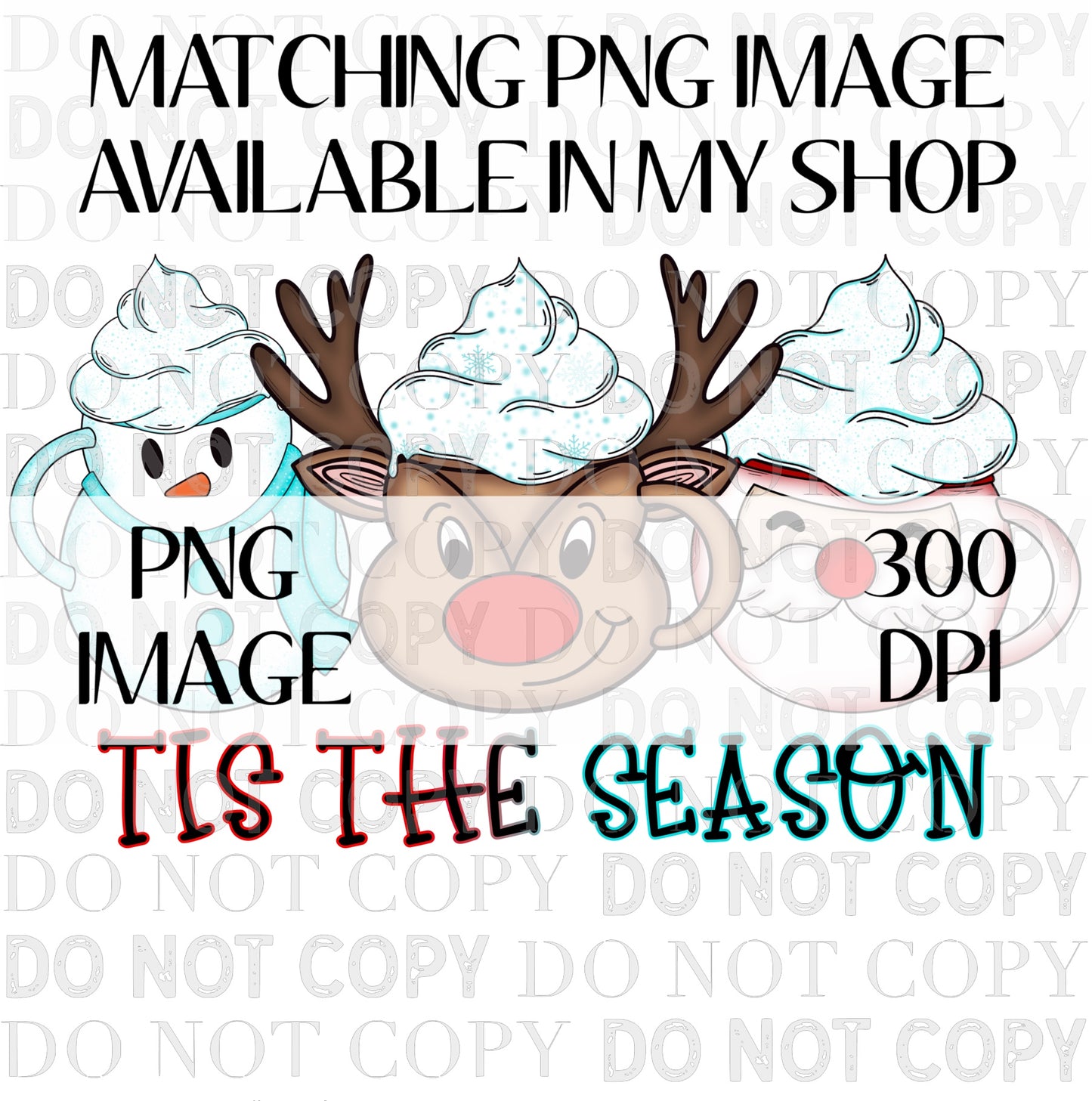 Tis The Season Christmas Mug TRANSPARENT Wrap