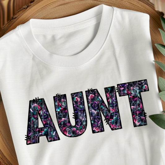 Aunt - Dark Goth Floral