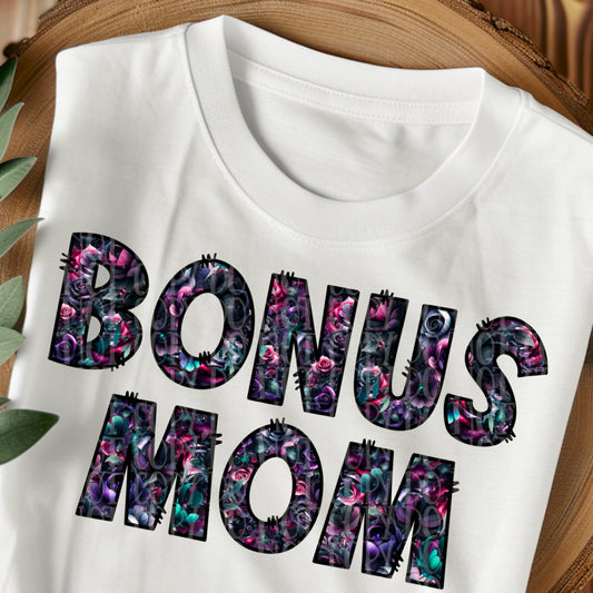 Bonus Mom - Dark Goth Floral