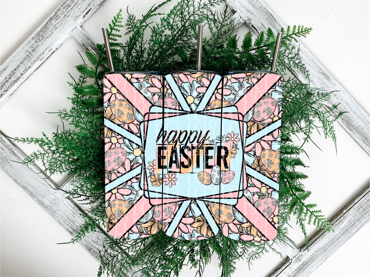 Happy Easter Geometric Wrap