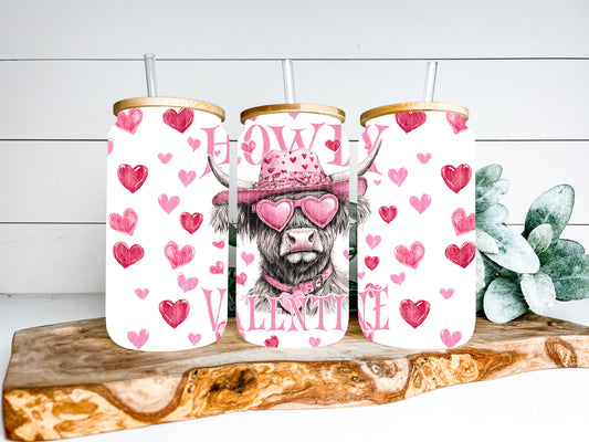 Howdy Valentine TRANSPARENT 16oz Wrap