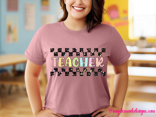 Checkered Splatter Teacher