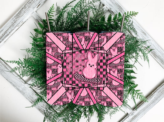 Rollin' With My Peeps-Pink Geometric Wrap