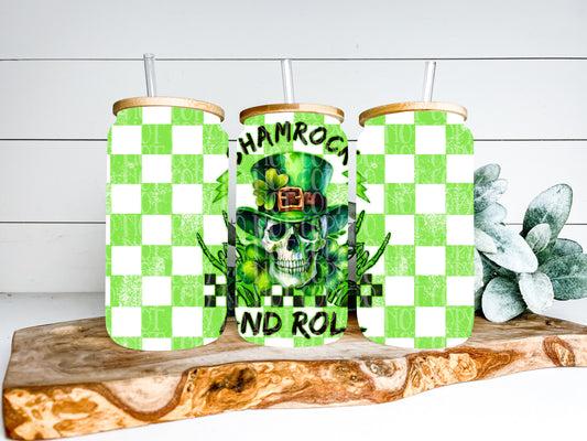 Shamrock And Roll TRANSPARENT 16oz Wrap