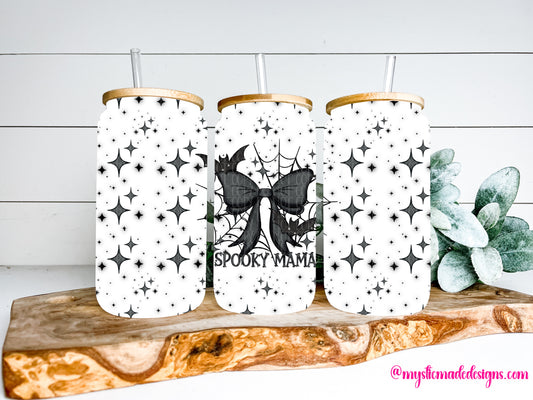 Spooky Mama TRANSPARENT 16oz Wrap