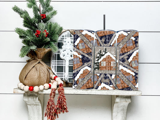 There's No Place Like Home For The Holidays Geometric Wrap