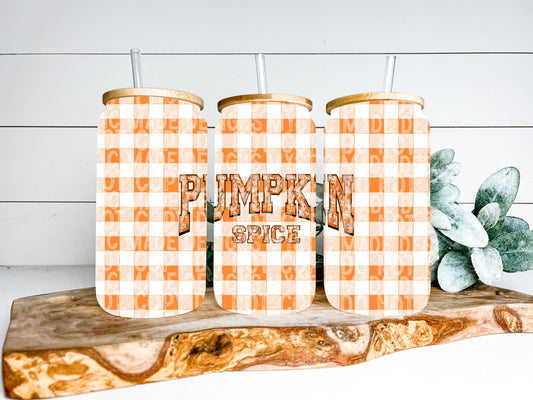 Pumpkin Spice TRANSPARENT 16oz Wrap