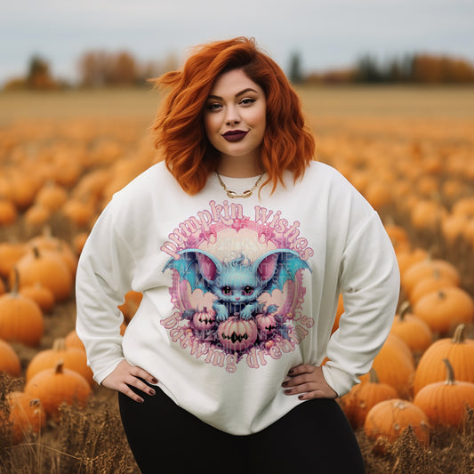 Pumpkin Wishes Batwing Dreams PNG