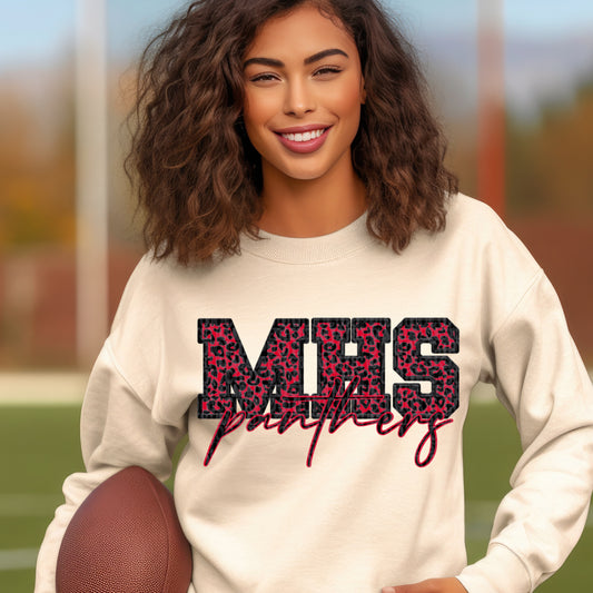 Faux Embroidery MHS Panthers PNG