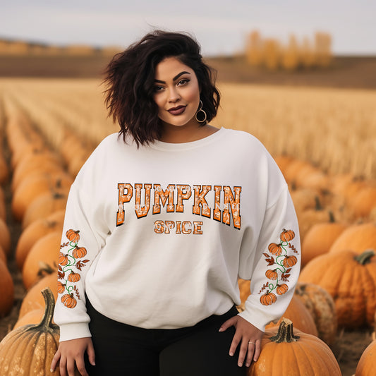 Pumpkin Spice Front & Sleeves PNG