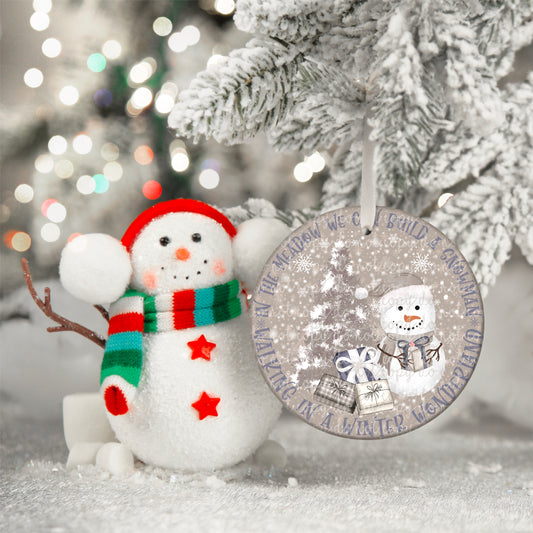 Snowman Winter Wonderland Ornament