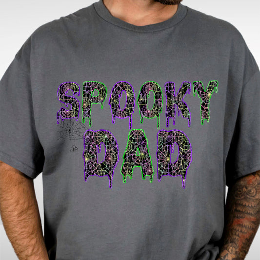 Spooky Dad Faux Embroidery PNG