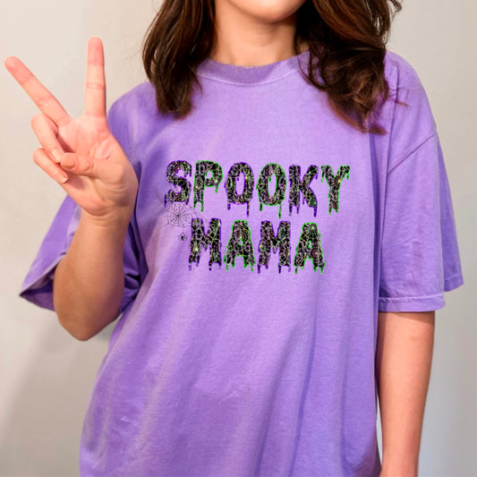 Spooky Mama Faux Embroidery PNG