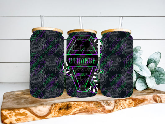 I Myself Am Strange And Unusual 16oz Wrap, PNG File