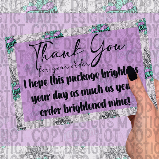 Thank You Card Design 6