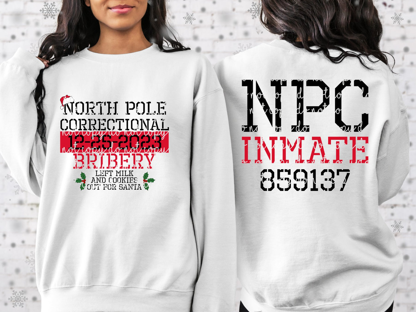 North Pole Corrections Bundle-All 5-Front & Back PNG