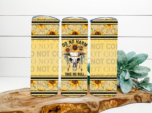 Do No Harm Take No Bull Tumbler Wrap PNG