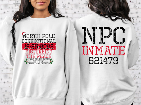 North Pole Corrections Disturbing The Peace Front & Back PNG