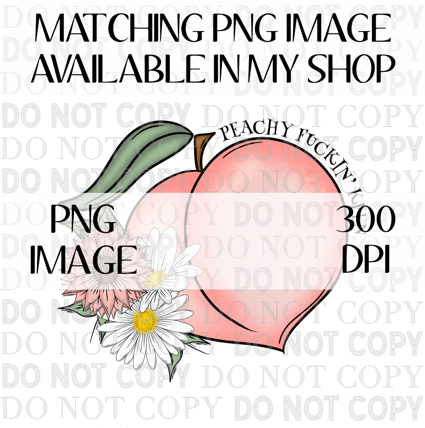 Peachy Floral Seamless In 2 Scales, PNG