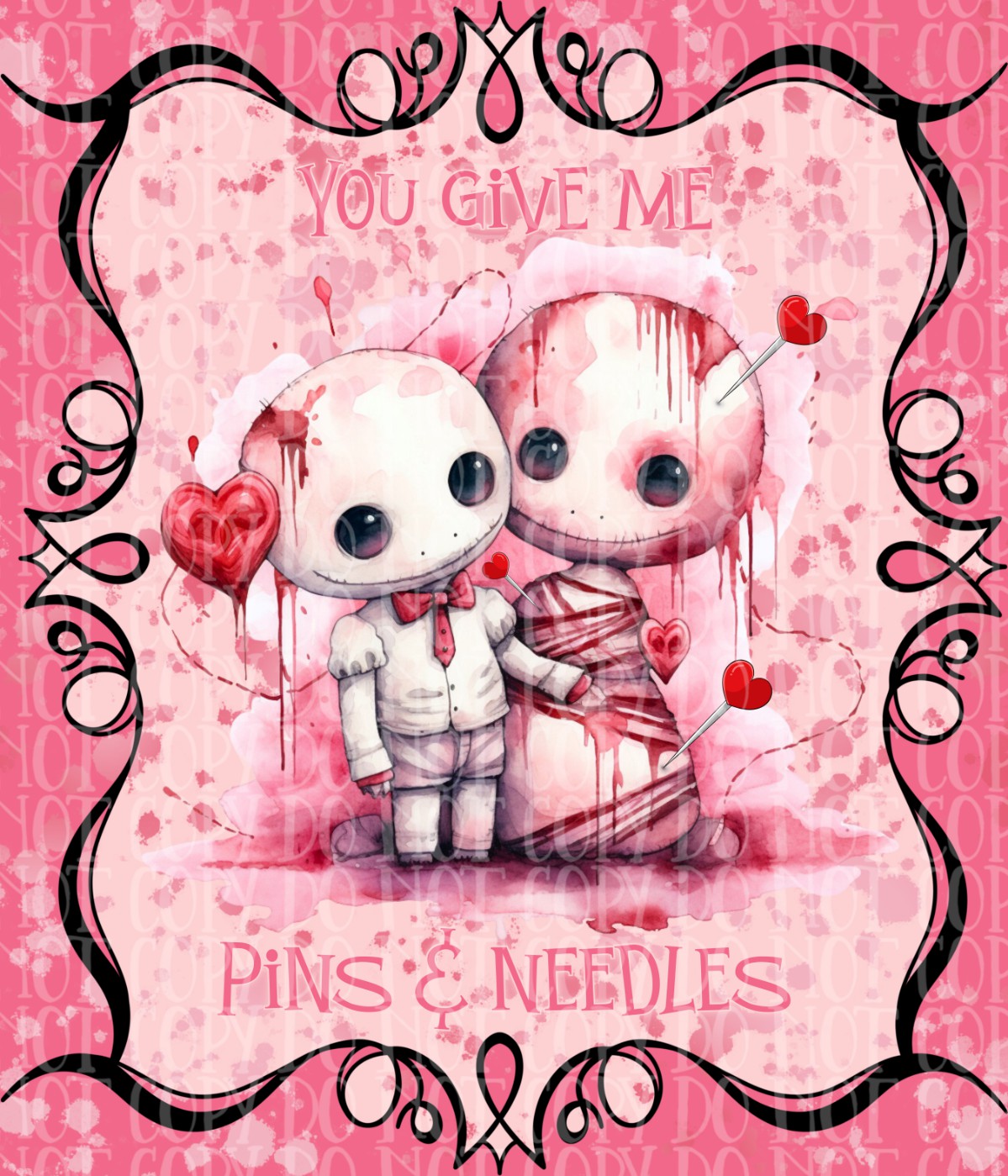 VooDoo Doll You Give Me Pins & Needles Card