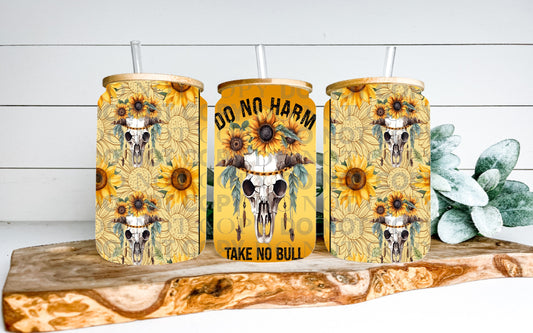 Do No Harm Take No Bull 16oz Wrap PNG